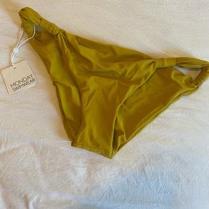 Monday Swimwear Tulum Bottom NWT Palm Green
